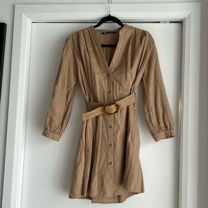 Zara linen mini dress